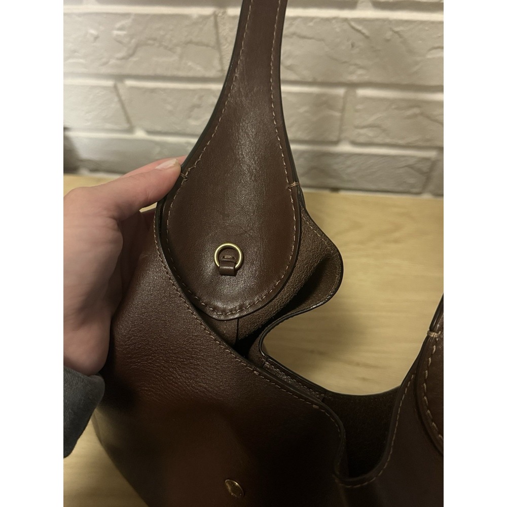 Coach Brooklyn 28 Maple 100% Cowhide Leather Purse With Dust bag - Picture 9 of 11